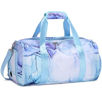 Dance Bag for Girls Sports Duffle Bags Weekender Overnight Sleepover Bag for Girls Water Resistant Gym Bag with Shoes Compartment Wet Pocket