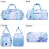 Dance Bag for Girls Sports Duffle Bags Weekender Overnight Sleepover Bag for Girls Water Resistant Gym Bag with Shoes Compartment Wet Pocket view 2