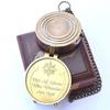 Not All Those Who Wander are Lost Brass Compass, Engravable Compass - Pocket Compass - Brass Compass with Wooden Box - Camping Compass view 3