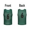 SHIJIXING 12 Pack1-12 Numbered Pinnies/Scrimmage Vest/Team Practice Jerseys for Basketball, Soccer, Football (L, 1-12 Grass Green) view 2