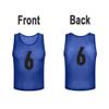 SHIJIXING 12 Pack1-12 Numbered Pinnies/Scrimmage Vest/Team Practice Jerseys for Basketball, Soccer, Football (L, 1-12 Dark Blue) view 2