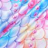 Belovance Leotards for Girls Gymnastics Outfit 9-10 Kid Child Dance Apparel Athletic Dance Wear Shiny Rainbow Mermaid Blue Pink Biketard (Colorful Mermaid, 9-10 Years) view 3
