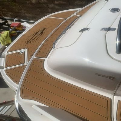 Boat EVA Faux Teak Decking Floor Compatible with 2017 Chaparral 246 SURF Swim Platform and Cockpit