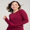 LAPASA Women Thermal Shirt (Pack 1) Top Long Sleeve Undershirt Crew Neck Lightweight Thermoflux 300 Extra Warm Soft Baselayer L42 Large Burgundy view 2