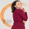 LAPASA Women Thermal Shirt (Pack 1) Top Long Sleeve Undershirt Crew Neck Lightweight Thermoflux 300 Extra Warm Soft Baselayer L42 Large Burgundy view 3