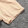 ACSUSS Kids Boys Summer Outfit Elastic Waist Cotton Shorts Gym Workout Jogger Bottoms Khaki 5-6 Years view 3