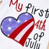 Afunbaby Newborn Baby Girl Fourth of July Outfit My First 4th of July Romper America Flag Tutu Shorts with Headband (Stars and Stripes,12-18 Months) view 4