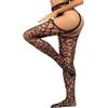 deladola Women Fishnet Stockings High Waist Tights Lace Sexy Sheer Mesh Suspender Pantyhose (P) view 2