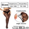 deladola Women Fishnet Stockings High Waist Tights Lace Sexy Sheer Mesh Suspender Pantyhose (P) view 4