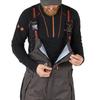 NORFIN Pro Dry 3 Rain Bib- Waterproof Insulated and Breathable - Wind Resistant, Grey (X-Large) view 3