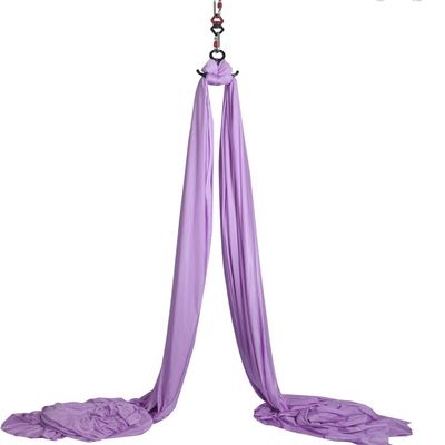 DASKING Aerial Silks Starter Kit - Durable 11Yards of Aerial Yoga Hammock with Hardware, Aerial Swing for Acrobatic Flying Yoga & All Levels (Aerial Rigging Point Up to 14ft)