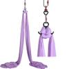 DASKING Aerial Silks Starter Kit - Durable 11Yards of Aerial Yoga Hammock with Hardware, Aerial Swing for Acrobatic Flying Yoga & All Levels (Aerial Rigging Point Up to 14ft) view 2
