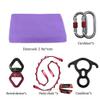 DASKING Aerial Silks Starter Kit - Durable 11Yards of Aerial Yoga Hammock with Hardware, Aerial Swing for Acrobatic Flying Yoga & All Levels (Aerial Rigging Point Up to 14ft) view 4