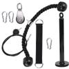 Alvinlite Exercise Arm Strength Training Triceps, 8PCS DIY Pulley Rope Arm Exerciser Wrist Trainer Portable Fitness Equipment for Home Gym view 1