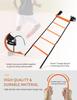 YISSVIC Agility Ladder 20 Feet 12 Adjustable Rungs Speed Training Equipment Set, Agility Ladder, Football Cones, Running Parachute, Jump Rope, Resistance Bands view 2