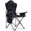 Aohanoi Camping Chairs for Heavy People, Folding Chairs for Outside Outdoor Folding Chairs with Cup Holder & Cooler Bag, Camp Chairs Supports up to 300lbs (1 PC, Camo) view 1