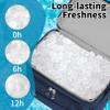 Cooler Backpack,Leakproof Double Deck Insulated Cooler Bag for Men Women RFID Lunch Backpack Blue view 3