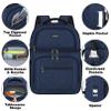 Cooler Backpack,Leakproof Double Deck Insulated Cooler Bag for Men Women RFID Lunch Backpack Blue view 4