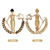Keymall Judge Costume Accessories Set 3pcs With Lace False Collar Judge Choker Pin Gavel for RBG Halloween Costume view 4