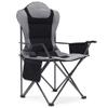 Aohanoi Camping Chairs for Heavy People, Folding Chairs for Outside Outdoor Folding Chairs with Cup Holder & Cooler Bag, Camp Chairs Supports up to 300lbs(1 PC, Black) view 1