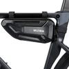 WILD MAN Rainproof Hard Shell Bike Triangle Frame Bag Top Tube Bicycle Bags Good for MTB Mountain Road Bike or Motorcycle Saddle (XT4, Sun pattern) view 2