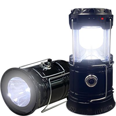 2-Pack Collapsible Camping Lantern XTAUTO Solar USB Rechargeable Portable Lightweight Waterproof LED Flashlight Survival Kits for Indoor Outdoor Home Emergency Light Power Outages Hiking Hurricane