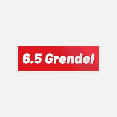 6.5 Grendel Car Bumper Vinyl Sticker Decal