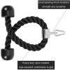 Cable Attachments for Home Gym, Triceps Rope 26.5 Inch Pull Down Attachment2 Resistance Band Handles 3 Black Heavy Duty Carabiners Clips LAT Pulldown Equipment Cable Machine Accessories Carry bag view 2
