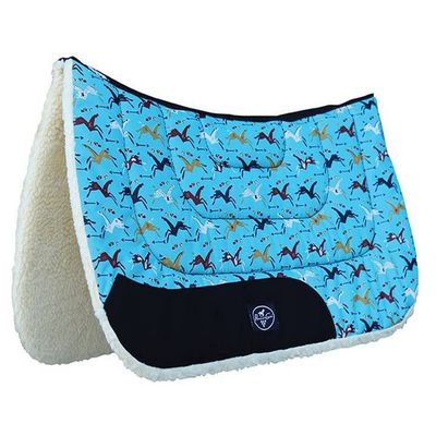 Professional's Choice Contoured Work Pad | Durable & Comfortable Saddle Pad | Size 31" x 32" | Pony Tracks
