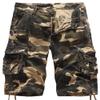AbelWay Men's Cotton Camo Multi Pockets Outdoor Casual Relaxed Fit Camouflage Cargo Shorts(Khaki,30) view 1