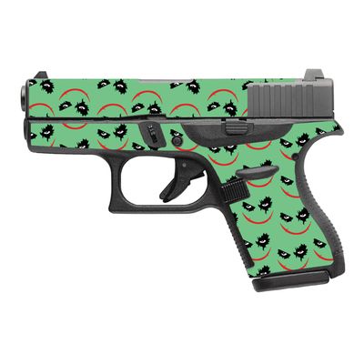 MightySkins Skin Compatible with Glock 42 - Why So Serious | Protective, Durable, and Unique Vinyl Decal wrap Cover | Easy to Apply, Remove, and Change Styles | Made in The USA