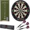 Viper Dead-On Bristle Dartboard, Viper Small Cricket Chalk Scoreboard, Throw Line Light, and Viper Black Mariah Steel Tip Darts 22 Grams view 1