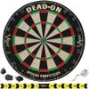 Viper Dead-On Bristle Dartboard, Viper Small Cricket Chalk Scoreboard, Throw Line Light, and Viper Black Mariah Steel Tip Darts 22 Grams view 2