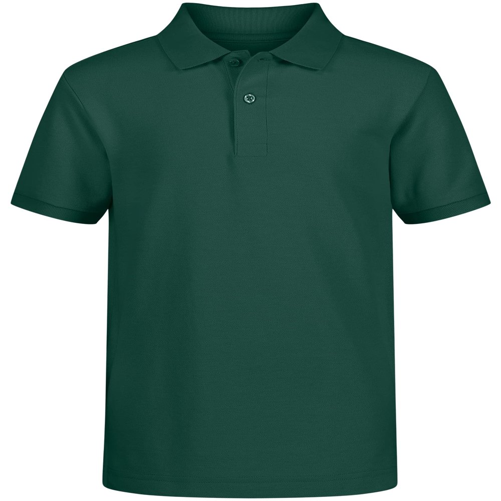 Nautica Boys' School Uniform Short Sleeve Pique Polo, Hunter, 2T