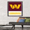Trends International NFL Washington Commanders - Logo 22 Wall Poster, 22.375" x 34", Black Framed Version view 2