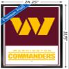 Trends International NFL Washington Commanders - Logo 22 Wall Poster, 22.375" x 34", Black Framed Version view 3