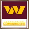 Trends International NFL Washington Commanders - Logo 22 Wall Poster, 22.375" x 34", Bronze Framed Version view 1