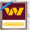 Trends International NFL Washington Commanders - Logo 22 Wall Poster, 22.375" x 34", Bronze Framed Version view 3