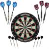 Viper Shot King Sisal Dartboard, Black Mariah 22g & Silver Thunder 25g Steel Tip Darts view 1