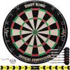 Viper Shot King Sisal Dartboard, Black Mariah 22g & Silver Thunder 25g Steel Tip Darts view 2
