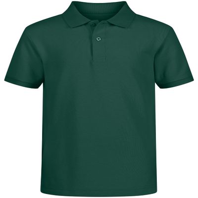Nautica Boys' School Uniform Short Sleeve Pique Polo, Hunter, 3T