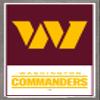 Trends International NFL Washington Commanders - Logo 22 Wall Poster, 22.375" x 34", Barnwood Framed Version view 1