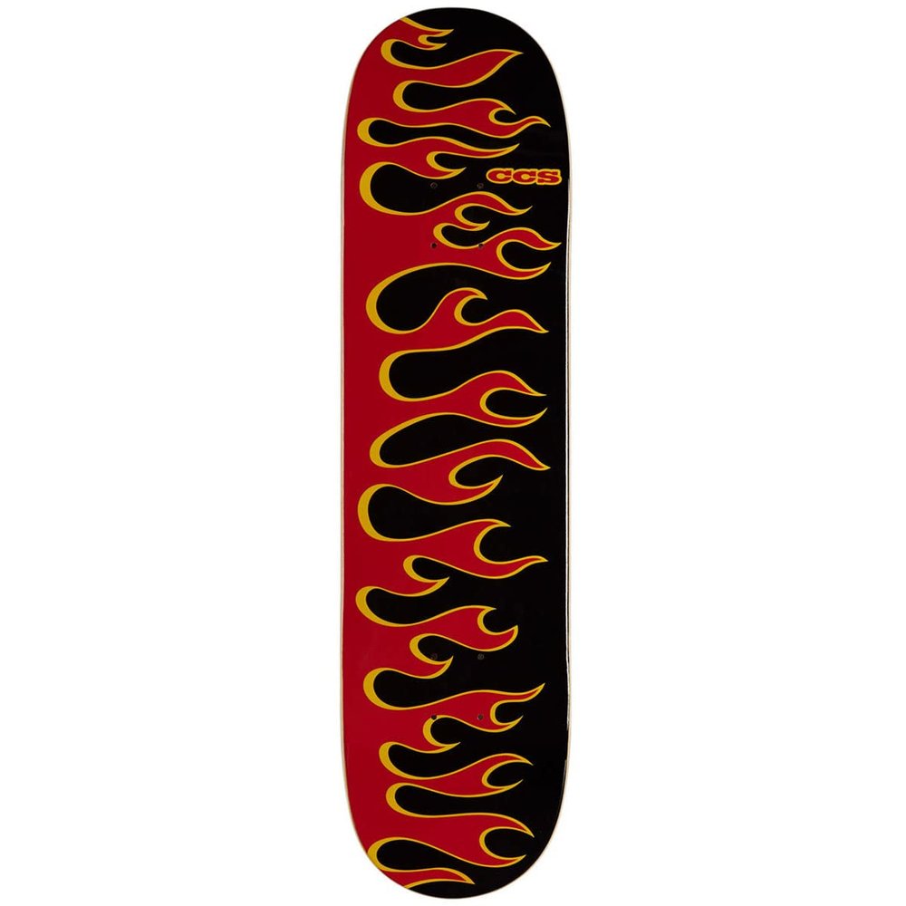 [CCS] Flames Skateboard Deck Black/Red 8.25"