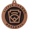 Crown Awards 2" Little League Baseball Medals, Bronze Little League Award with Neck Ribbon Attached, 50 Pack view 2