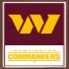 Trends International NFL Washington Commanders - Logo 22 Wall Poster, 22.375" x 34", Mahogany Framed Version view 1