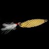 10PCS Spoons Fishing Lures Treble Hooks Salmon Bass Metal Fishing Lure Baits Kit with Tackle Box (Style A-10PCS) view 4