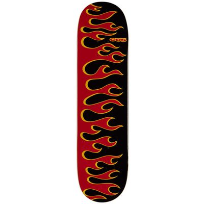 [CCS] Flames Skateboard Deck Black/Red 7.75"