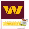 Trends International NFL Washington Commanders - Logo 22 Wall Poster, 14.72" x 22.37", Premium Poster & Push Pin Bundle view 1