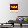 Trends International NFL Washington Commanders - Logo 22 Wall Poster, 14.72" x 22.37", Premium Poster & Push Pin Bundle view 2