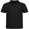 Nautica Boys' School Uniform Short Sleeve Pique Polo, Black, 4T view 1